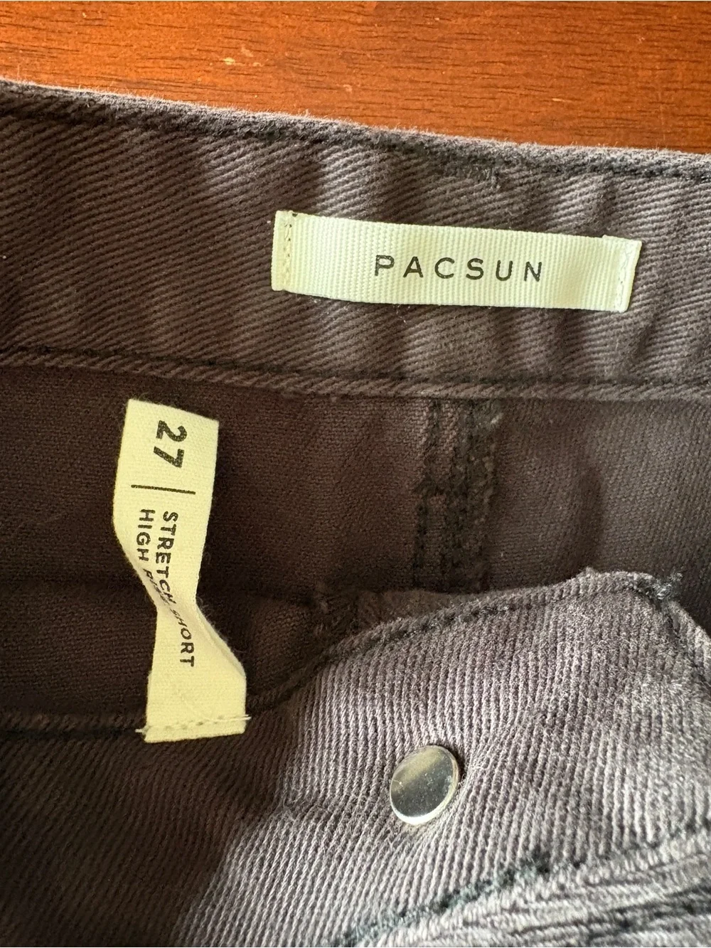 PacSun High-Waist Chocolate Women's Shorts stretch indie sleaze hipster grunge